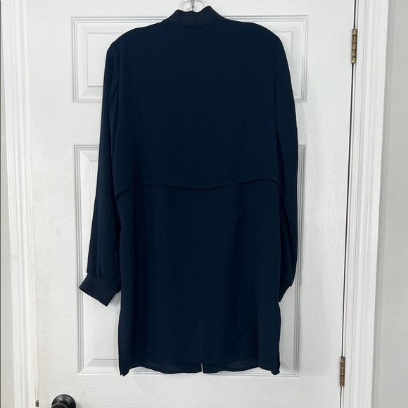 Vero Moda Navy long Bomber Jacket - Picture 5 of 5